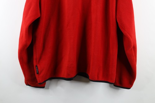 Vintage 90s Nautica Competition Mens XL Spell Out Full Zip Fleece Jacket Red USA - Picture 13 of 13