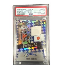 2021 Panini Legacy - Trevor Lawrence Futures Patch Autographs Sapphire   /25