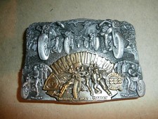 1993 AMA Motorcycle Belt Buckle Jacksonville 200 Race Breman Sikes Harley