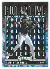 TAYLOR TRAMMELL 2020 CONTENDERS POTENTIAL CRACKED ICE #15/23 PADRES T#