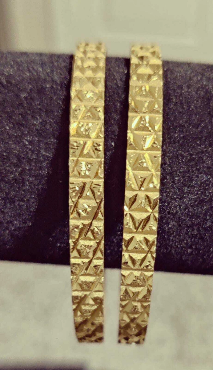 WOMEN BANGLES 1.5GM GOLD PLATED BA013 eBay