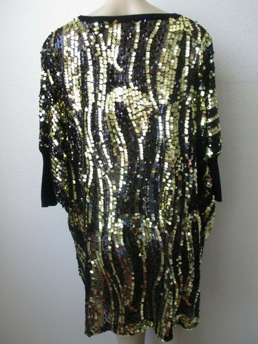JOAN BOYCE SEQUIN EMBELLISHED CHOICE OF COLOR 3/4 SLEEVE TOP - NWT - Picture 14 of 39