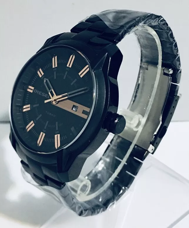 Diesel Armbar DZ1767 Men s Black Dial Date Black Stainless Steel