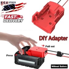 Battery Adapter Compatible with Milwaukee M18 Wiring 18V DIY Dock Power Wheel US