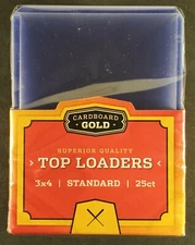 Cardboard Gold Top Loaders 3x4 Standard Toploader CBG 25 50 100 200 500 1000