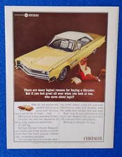 1966 Classic Chrysler Newport Original Color Print Ad American Made Vintage Car 1966 Classic Chrysler Newport Original Color Print Ad American Made Vintage Car