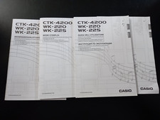 ISTRUZIONI / MANUALE ORIGINALE CASIO CTK-4200/WK-220/WK-225 TASTIERA