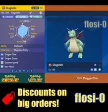 6IV Shiny Dragonite Pokemon Scarlet and Violet