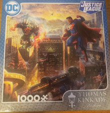 Thomas Kinkade 1000 Piece Jigsaw Puzzle Superman Man Of Steel Justice League NEW