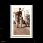 Old Vintage Photo ARMY MEN SOLDIERS OUTSIDE HOUSE