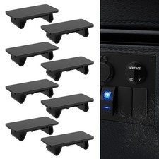 Rocker Switch Cover Black Standard Marine Toggle Switch Panel Dustproof Blank...