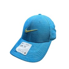 Nike Club Cap Unisex S/M Blue Adjustable Strapback Swoosh Structured Hat FB6451