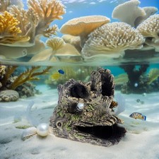 2 Pcs Fish Tank Decorations Aquarium Accessories Tree Trunk Hideout