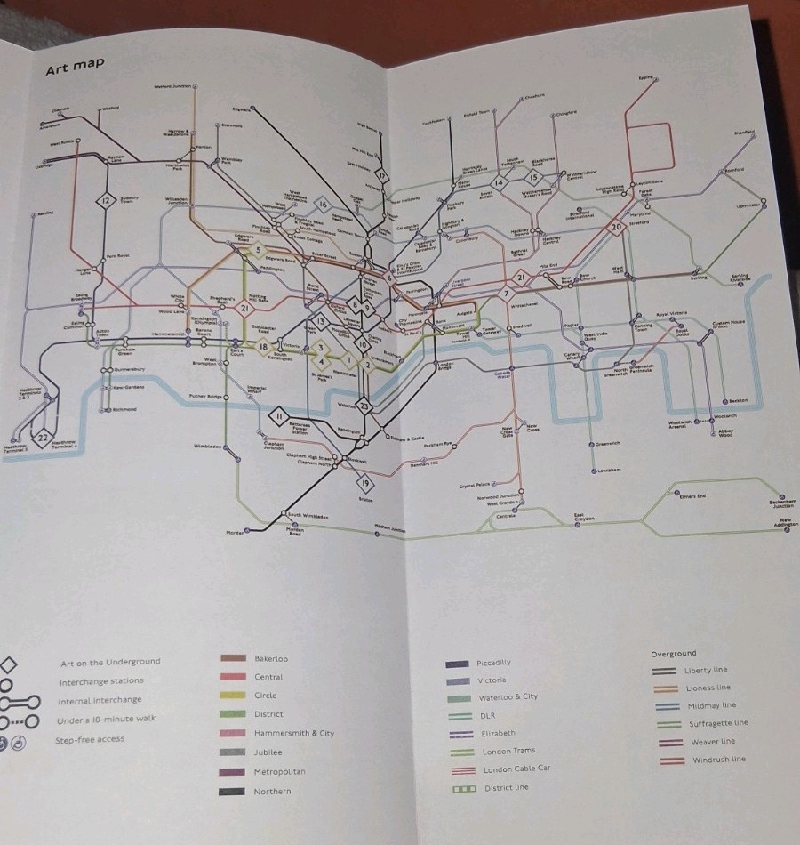 NEW London Underground Art Tube Map March 2026 EBay UK S L1600 