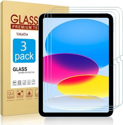 3 Pack Screen Protector for iPad 10.9 10th Gen Tempered Glass Anti-Scratch