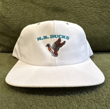 M.R. DUCKS Baseball Cap White Made in USA One Size Fits All Unisex Adults