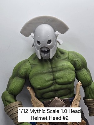 3d Printed ORC Uruk Hai HEAD#2 1.0 Headsculpt For Mythic Legions 1/12 figure 