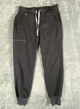 FIGS Zamora Jogger Scrub Pants Small Petite Women  s Black Technical Collection