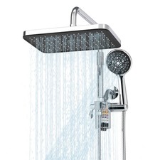 Filtered Shower Head with Handheld Spray Combo,12 inch High Pressure Chrome