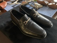 Bruno Magli Renegade Horse-bit Loafer Made In Italy Black Men's Size 7