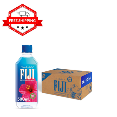 #ad 24 Pack FIJI Natural Artesian Water with Electrolytes and Minerals 16.9 Fl Oz $28.56