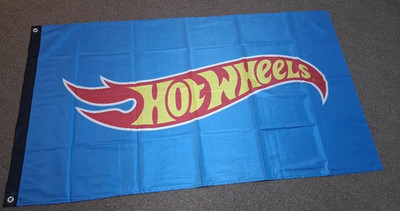 HOTWHEELS FLAGS 3FT X 5FT-BEAUTIFUL. EXCELLENT QUALITY. USA SELLER