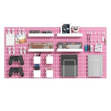 Pegboard Combination Kit, Wall Mounted Storage Set with 8 Pegboards  32 Acce...