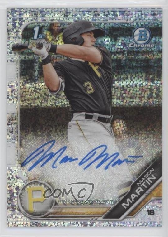 2019 Bowman Chrome Prospect Speckle Refractor /299 Mason Martin Auto c7z