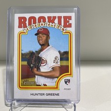 Hunter Greene 2022 Topps Heritage Rookie Performers RC #RP-14 Cincinnati Reds