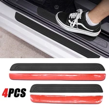 4PCS Car Door Sill Protector Anti-Scratch Rubber Threshold Strips For RAV4