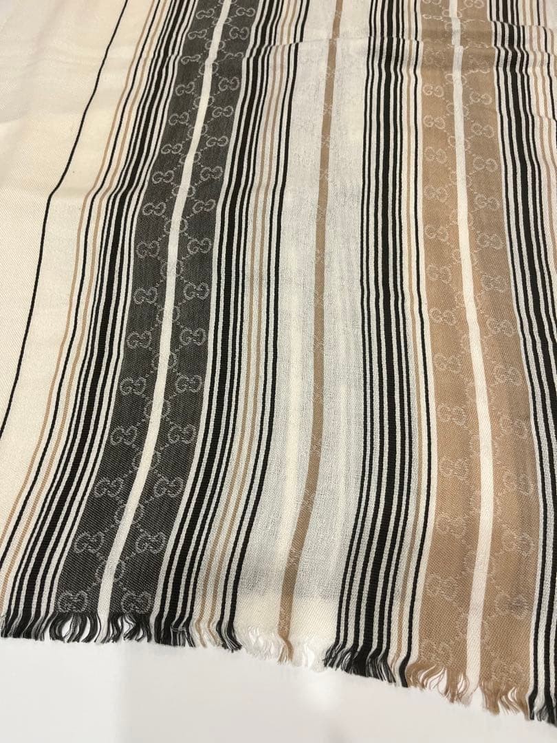 Gucci GG Pattern Large Rectangular Scarf Long Sha… - image 9