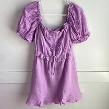 NWOT Show Me Your Mumu Bright Lilac Sophie Mini Dress Size Small