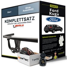 Für FORD Kuga I Anhängerkupplung starr +eSatz 7pol universell 02.2008-11.2012