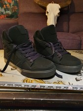Osiris NYC Clone Black Ops High-top Sneakers Skate Trainer UK Size 9 Y2K Emo
