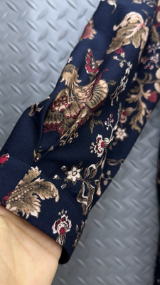 Laura Ashley Dress Women's Navy Blue Floral Print Long Sleeve Lined Shif