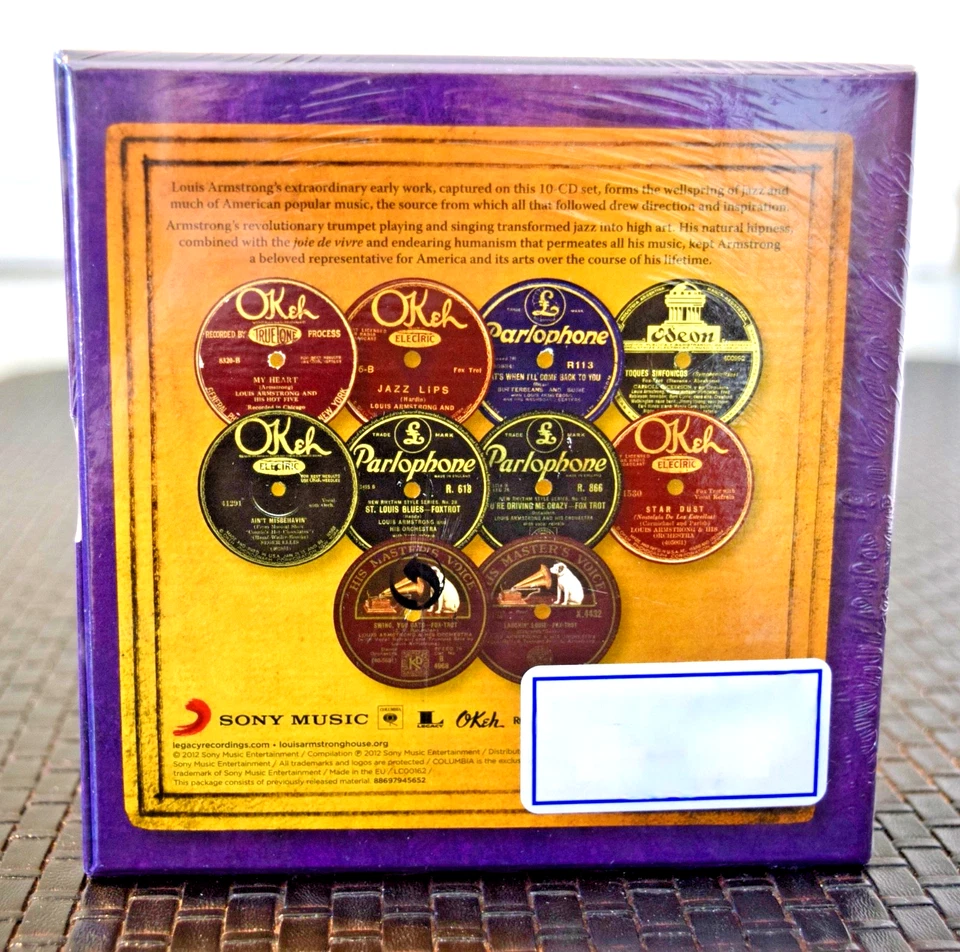 LOUIS ARMSTRONG, Okeh, Columbia & RCA Victor Recordings 1925-33, 10 CD Box, NEW - Image 2 of 3