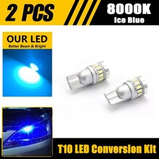 2PCS T10 Ice Blue LED Lights For Honda Accord 2013-2015 Headlight Strip Bulbs