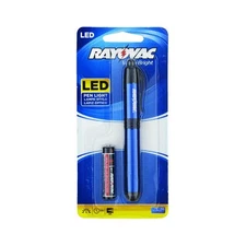 Rayovac Pen Flashlight, Value Bright Aluminum Pen Flash light - High Mode LED