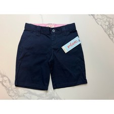 Cat Jack Girls Navy Uniform Shorts Size 5 Adjustable Waist NWT