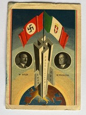 👍  1938 WORLD WAR II GERMANY & ITALY ALLIANCE POSTCARD ⭐⭐⭐⭐⭐ ⭐