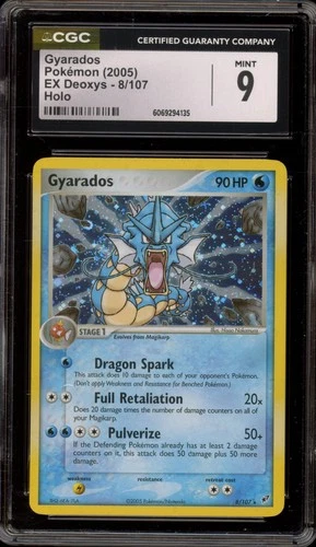 Pokemon Gyarados EX Deoxys Holo Rare #8 CGC 9 Mint