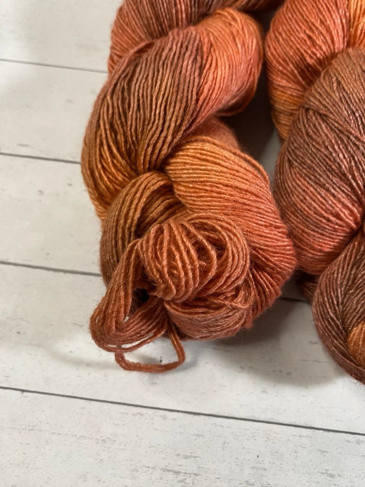 Araucania Yarn  Extrafine Merino Wool & Silk Nuble 09 Orange/Brown - Image 4 of 4