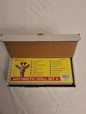 ABEKA Homeschool Arithmetic Drill Set A Flashcards for Grades 1-2