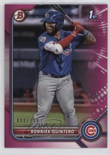 2022 Bowman Prospects Fuchsia Border 88/299 Ronnier Quintero #BP-124 nd3