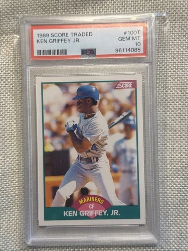 Ken Griffey Jr. 1989 Score Rookie Traded #100T RC PSA 10
