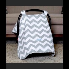 Canopy couture car seat cover boho chevron Excellent condition