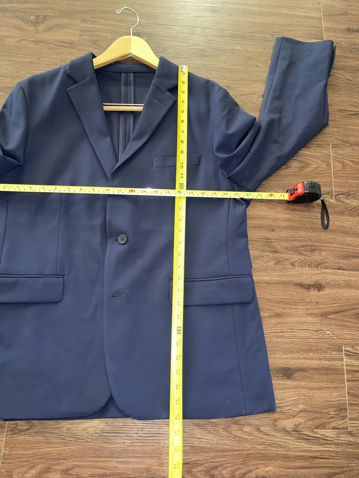 Apt. 9 Blazer Para Hombres 44R Azul Marino Premier Flex Performance Calce Ajustado Abrigo Deportivo Elástico Foto 2 de 4