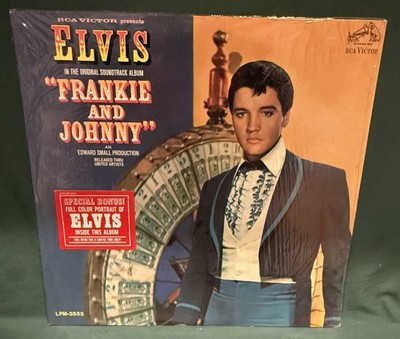 Elvis Presley RCA LPM-3553 Frankie And Johnny LP H 5S/5S Hype Sticker Photo NM