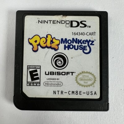Petz Monkeyz House Nintendo DS Video Game Cartridge Ubisoft NTR-CM8E-USA