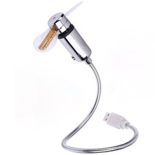 USB LED Fan,Mini Portable USB Powered Flexible Cooling Fan with Switch for De...